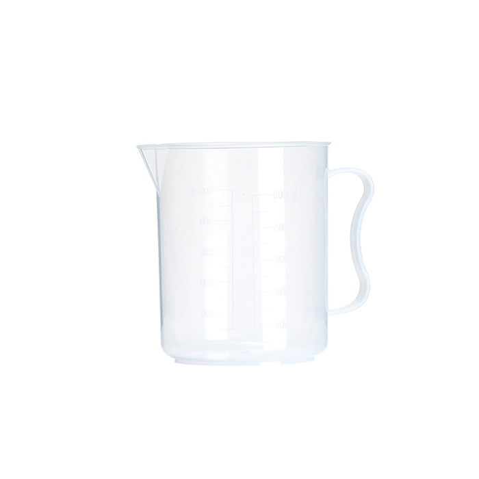 BKMAM/比克曼生物 塑料量杯 有柄 500mL 上口径9.46cm 下口径8.52cm 高11.42cm 1个