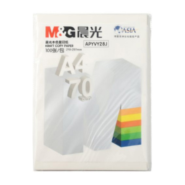 M&G/晨光 本色复印纸 APYVY28J A4 70g 100张 1包