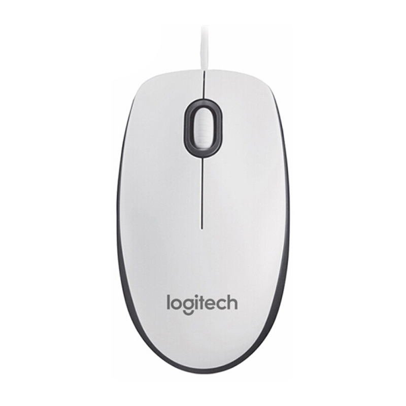 LOGITECH/罗技 鼠标 m100r白色 USB 1个