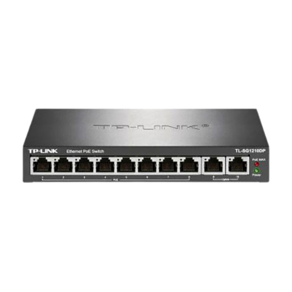 TP-LINK/普联 全千兆以太网PoE交换机 TL-SG1210DP 8口 1台