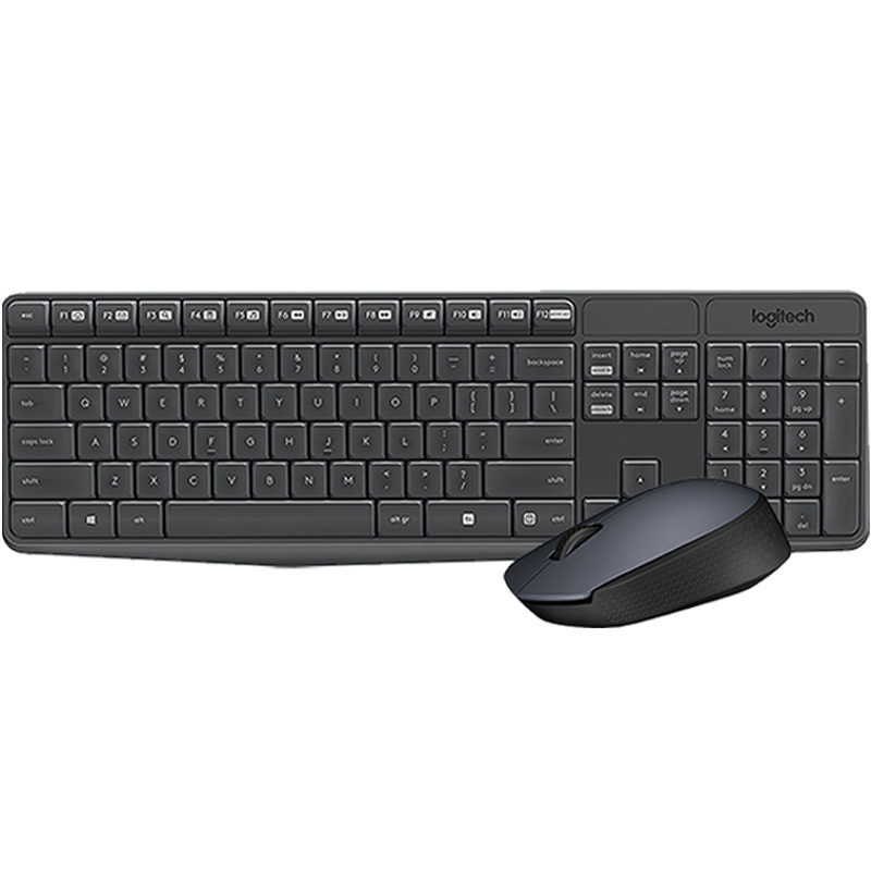 LOGITECH/罗技 键鼠套装 mk235 无线 黑色 1套