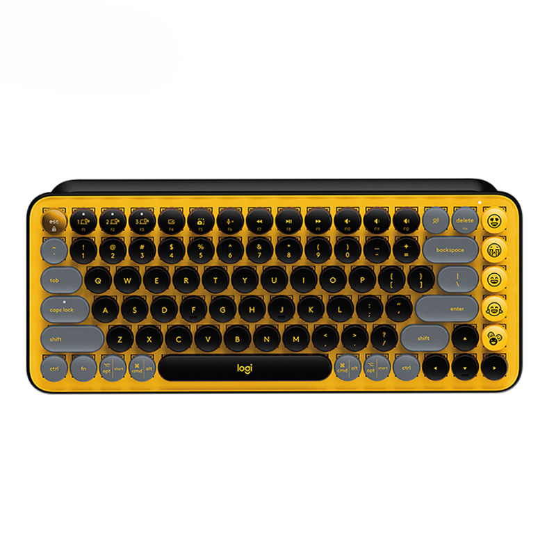 LOGITECH/罗技 键盘 pop keys热力黄 USB 1个