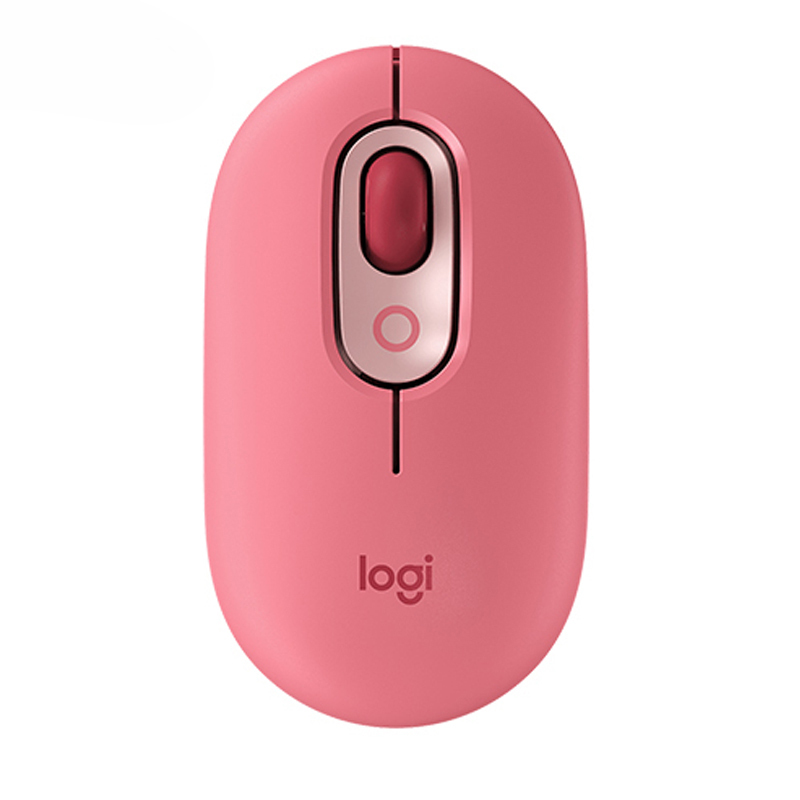 LOGITECH/罗技 鼠标 POP MOUSE电幻粉 USB 1个