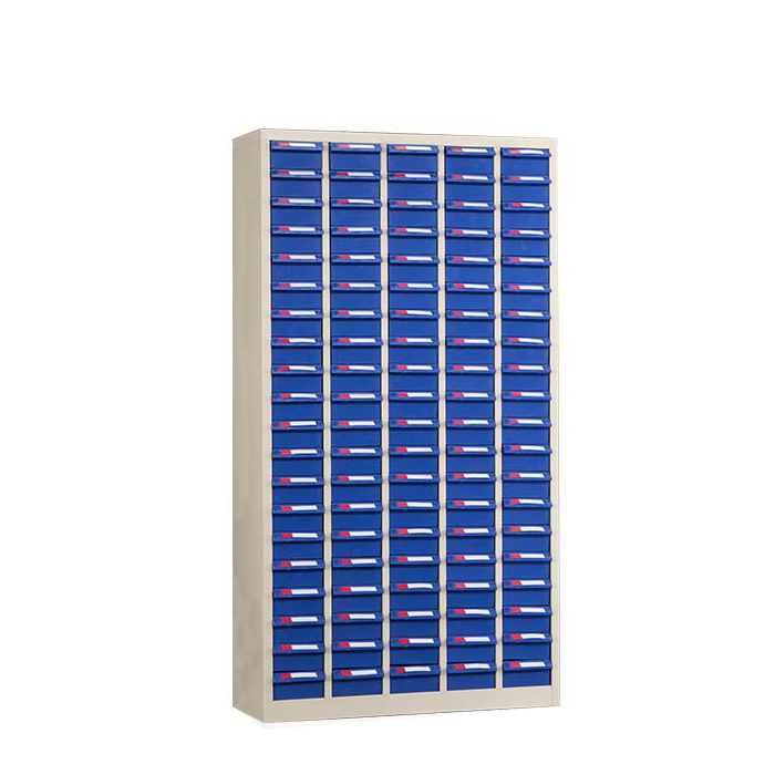 JOYH/震海 零件柜中号盒子 ZH-SZLJ1 外形尺寸750×220×1540mm 柜体灰白色 零件盒蓝色 1台