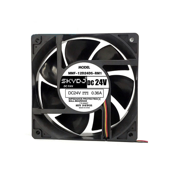 SKYDJ 变频器冷却风扇 MMF-12D24DS-RM1 外形尺寸120×120×38mm DC24V 8.64W 1个