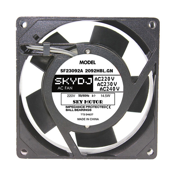 SKYDJ 散热风扇 SF23092A 2092HBL.GN 外形尺寸92×92×25mm AC220~240V 14.5W 1台