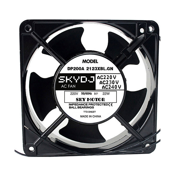 SKYDJ 散热风扇 DP200A 2123XBL.GN 外形尺寸120×120×38mm AC220~240V 22W 1台