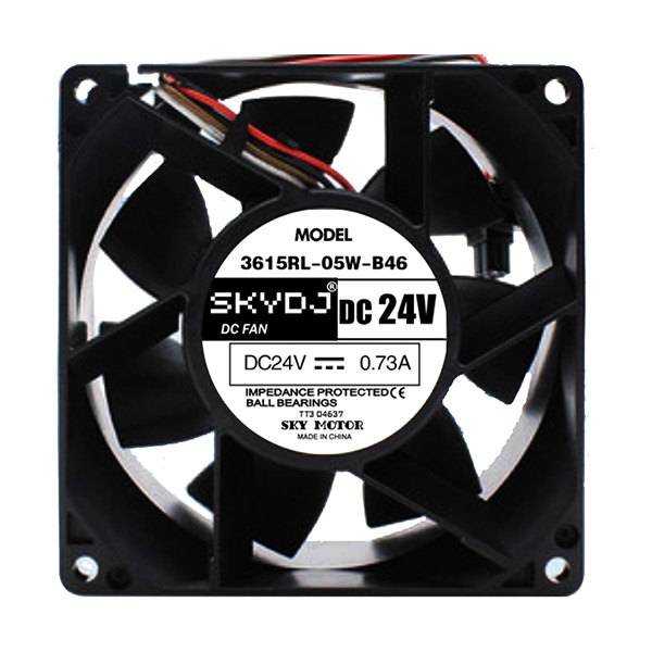 SKYDJ 变频器风扇 3615RL-05W-B46(DC24V 0.73A) 外形尺寸92×92×38mm 12W 1只