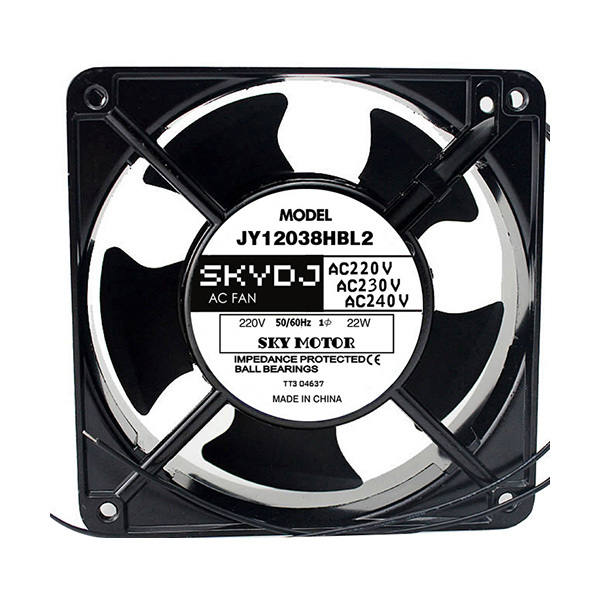 SKYDJ 散热风扇 JY12038HBL2 外形尺寸120×120×38mm AC220~240V 22W 1个