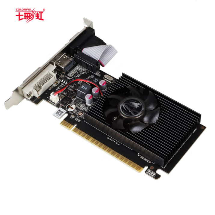 COLORFUL/七彩虹 2G显卡 GT710黄金版 GDDR3 1块