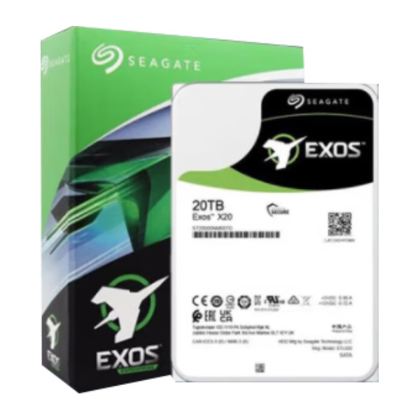 SEAGATE/希捷 企业级硬盘 ST20000NM007D 20TB 256MB 7200RPM SATA接口 银河 Exos X20系列 1块
