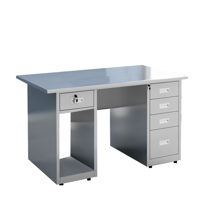 MASYOUNGER/马记亚哥 1.2m四抽一主机不锈钢办公桌 HC-BXZ06 尺寸1200×600×750mm 1台