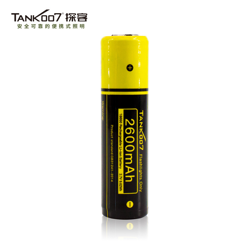 TANK007/探客 18650锂电池 2600mAh 1节