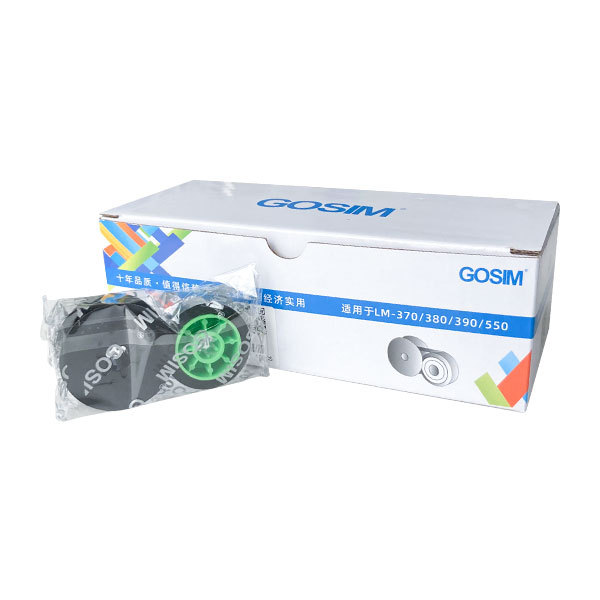 GOSIM/国新 线号机用色带 CH-IR300B 黑色 12mm×50m 10卷 1盒