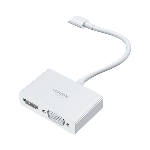 UGREEN/绿联 Type-C转HDMI+VGA转换器 30843 白色 1个