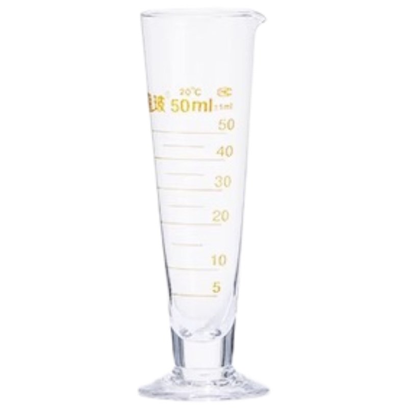 XB/湘玻 玻璃三角量杯 50mL 分度值5mL 容许误差±1mL 1个