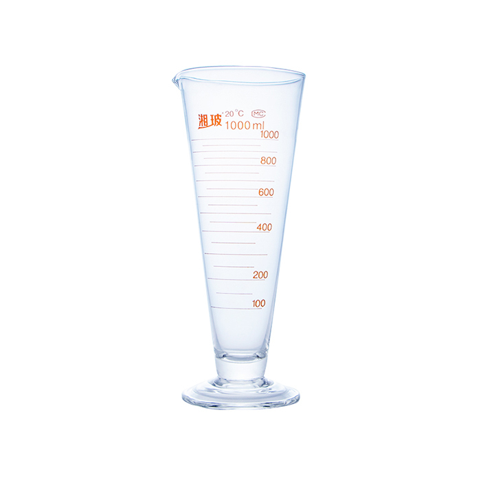 XB/湘玻 玻璃三角量杯 1L 分度值50mL 容许误差±12mL 1个