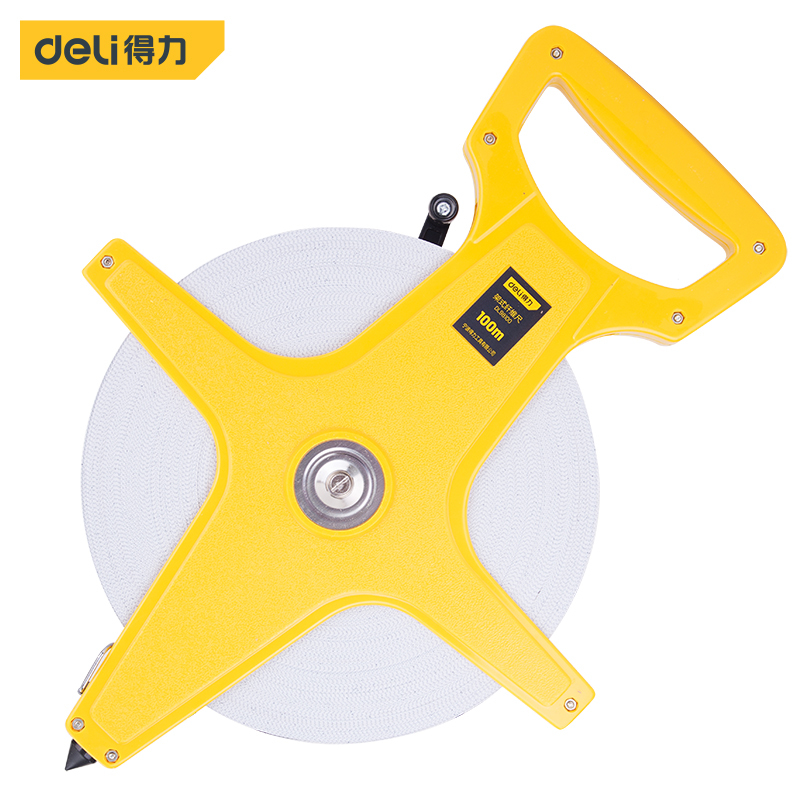 DELI/得力 塑壳架式皮卷尺 DL98100 1把