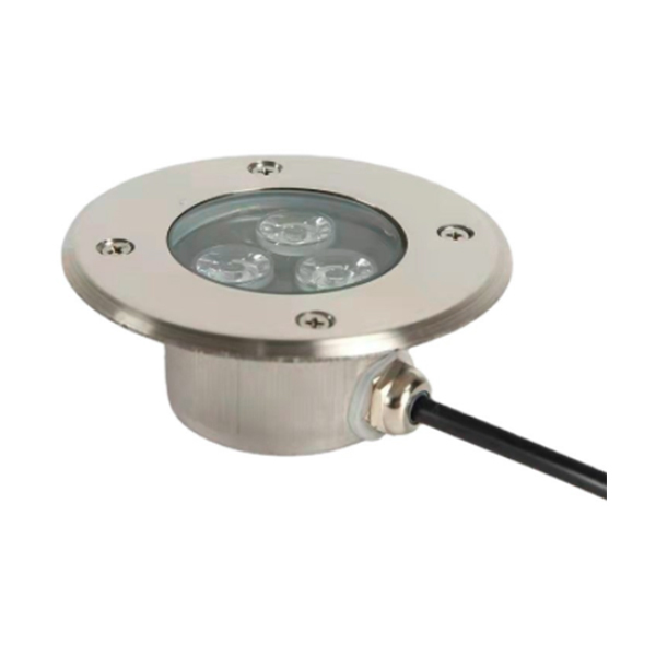 LONGDAI/龙代 LED地埋灯 3W 暖光 IP68 φ100mm 开孔87mm DC24V 不含电源 1个
