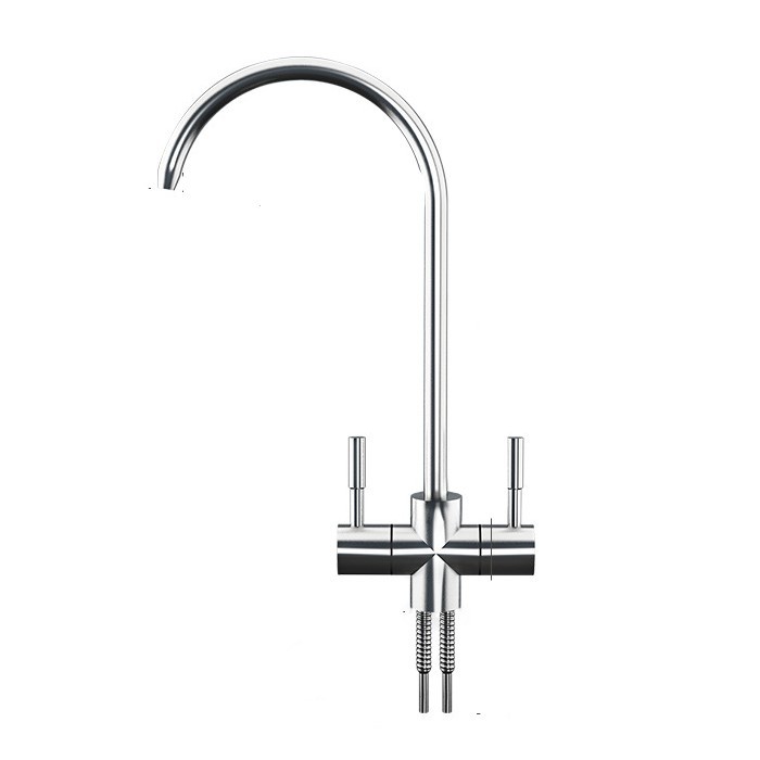 XS/新泩 家用商用净水器304不锈钢水龙头 大弯单出水龙头 2分快接 1个