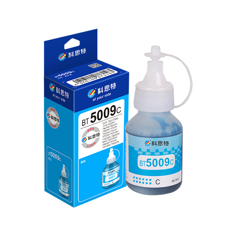 KST/科思特 墨水 BT5009(青色) 48.8mL 适用兄弟DCP-T425W T420W T220 T710W T510W T310 T800W T810W打印机 1个