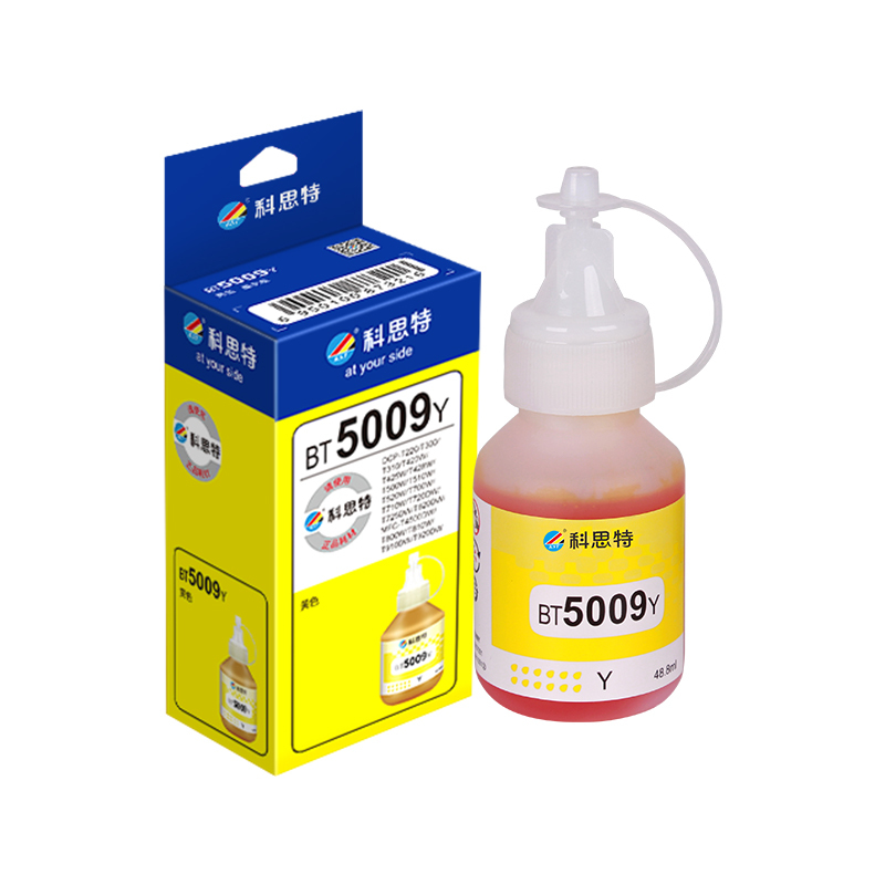 KST/科思特 墨水 BT5009(黄色) 48.8mL 适用兄弟DCP-T425W T420W T220 T710W T510W T310 T800W T810W打印机 1个