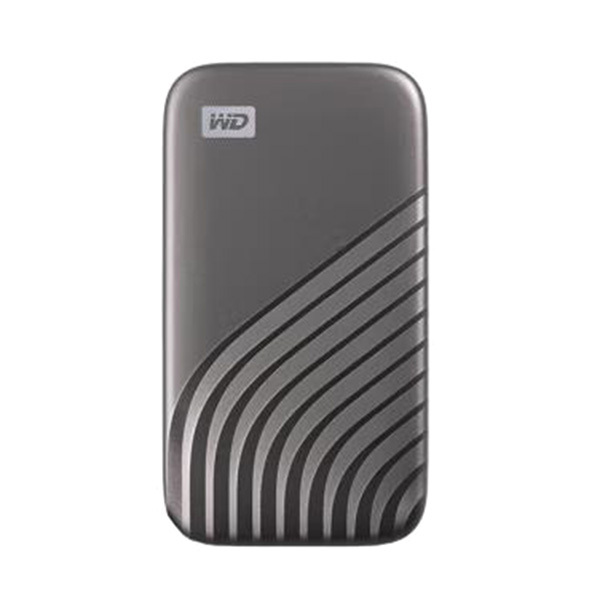 WD/西部数据 移动固态硬盘 WDBAGF0010BGY-CESN My Passport随行SSD版 NVMe技术 1050MB/s 硬件加密 100×55×9mm Type-C 1TB 深空灰 1块