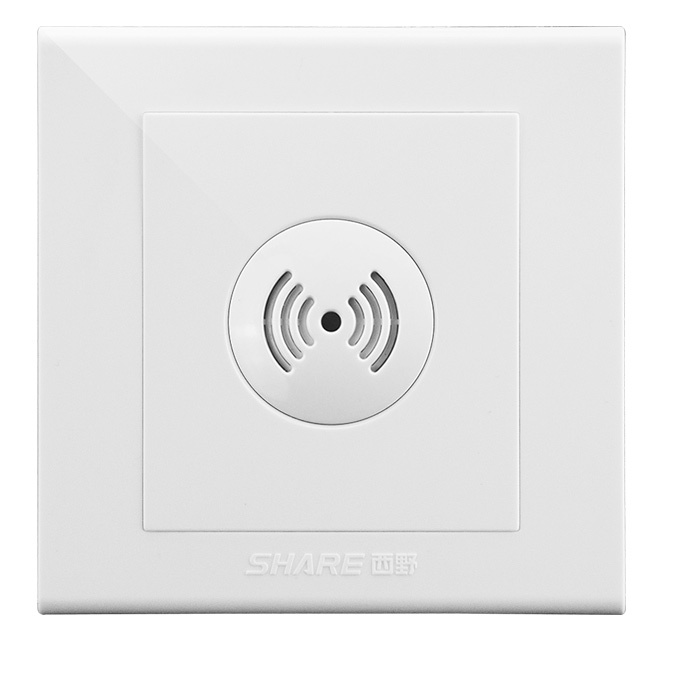 SHARE/西野 S6系列LED二线声光控开关 SH-SK-X6(2) 暗装 可控白炽灯 节能灯 LED灯 雅白色 1只