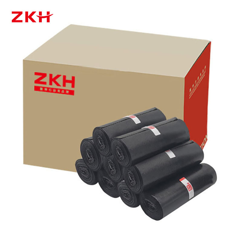 ZKH/震坤行 低碳物业垃圾袋 HCP-DB45-91 45×50cm 双面厚1.2丝 黑色 1箱