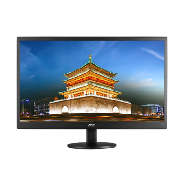 AOC 电脑显示屏 E970SWN5 18.5" LED背光节能窄边框液晶 黑色 VGA接口 1台