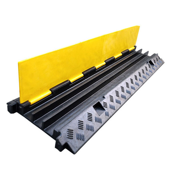 JHBD/佳和百得 小三线槽减速带 JHBD-B091B 1000×300×50mm 内槽35×30mm PVC盖板+橡胶底座 1个