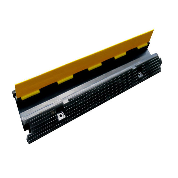 JHBD/佳和百得 中一线槽减速带 JHBD-B092A 1000×265×65mm 内槽70×50mm PVC盖板+橡塑底座 1个
