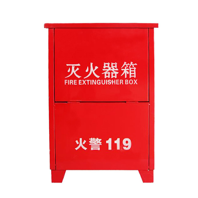 HTFF/海天消防 灭火器箱 5KG×2(0.8) 600×360×190mm 红色 厚0.8mm 可放置5kg干粉/3kg二氧化碳灭火器 1个