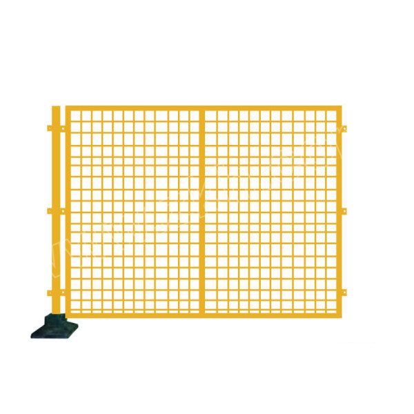 WEIMAN/唯曼 底座车间护栏 高1.2m 宽2m 黄色 含围栏×1+立柱×1+橡胶底座×1 1套
