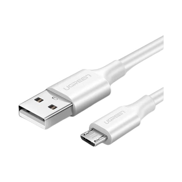UGREEN/绿联 USB数据线 60143 2m USB2.0转Micro 白色 铝箔袋包装 1根