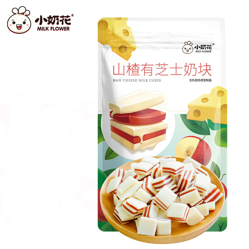 XNH/小奶花 内蒙古特产山楂芝士奶块 100g 1袋