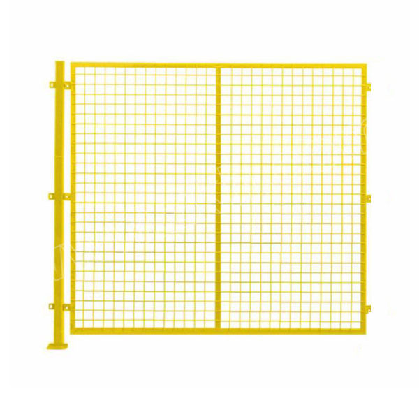 WEIMAN/唯曼 加厚车间隔离栏 高1.2m 宽2m 黄色 含护栏×1片+立柱×1根 立柱50×50×1.5mm 边框20×30×1.2mm 网孔60×60mm 丝径4mm 1套