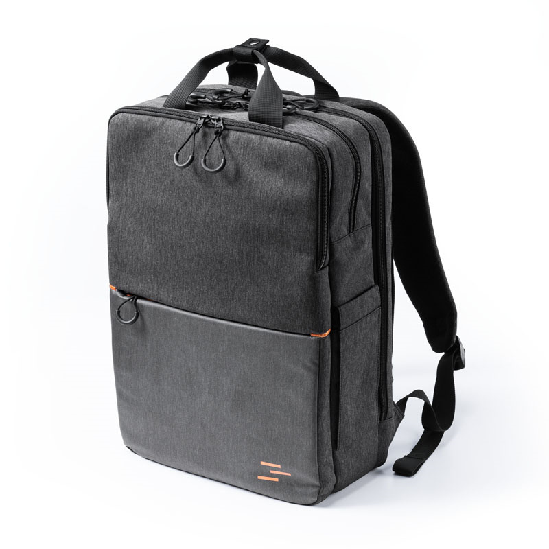 SANWA/山业 商务休闲立体双肩电脑包 BAG-BPC9BK 16" 黑色 1个