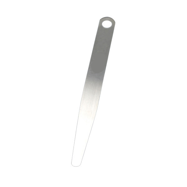KK 纯不锈钢单片塞尺 长100mm 厚度0.05mm 宽度小头宽5mm-大头宽10mm 不含第三方检测 1片
