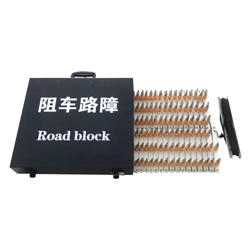 SAFEWARE/安赛瑞 阻车路障 311385 480×85×460mm 锌合金三角刺钉8m 手动 蓝黑色 1架