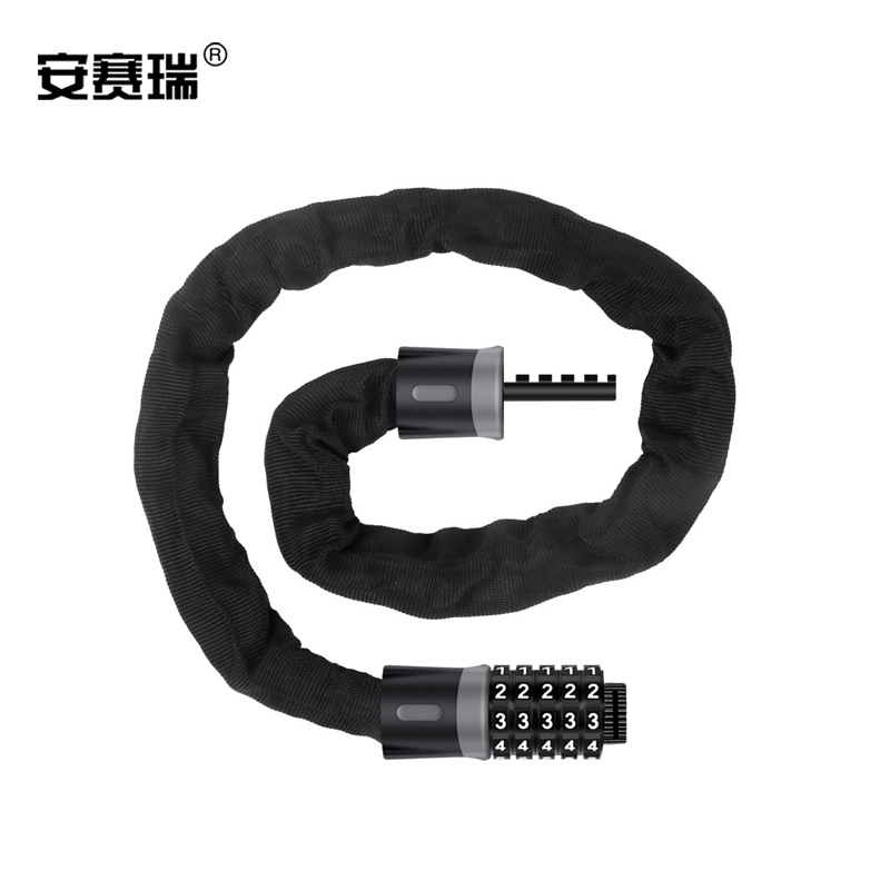 SAFEWARE/安赛瑞 链条锁 510314 长约900mm 链条厚约6mm 黑色 1条