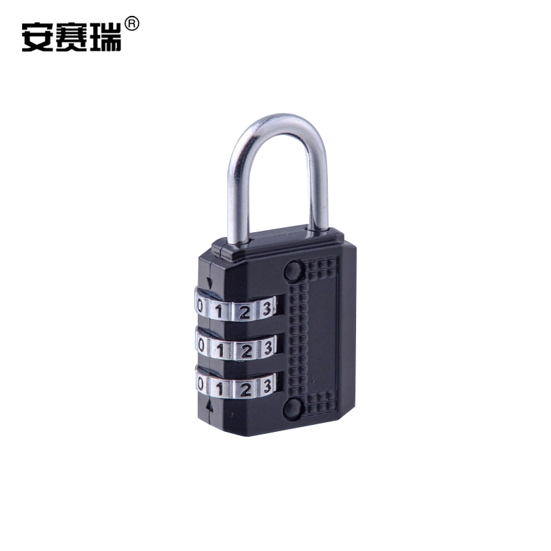 SAFEWARE/安赛瑞 密码挂锁 520150 26×54mm 黑色 锁内径11×18mm 1把