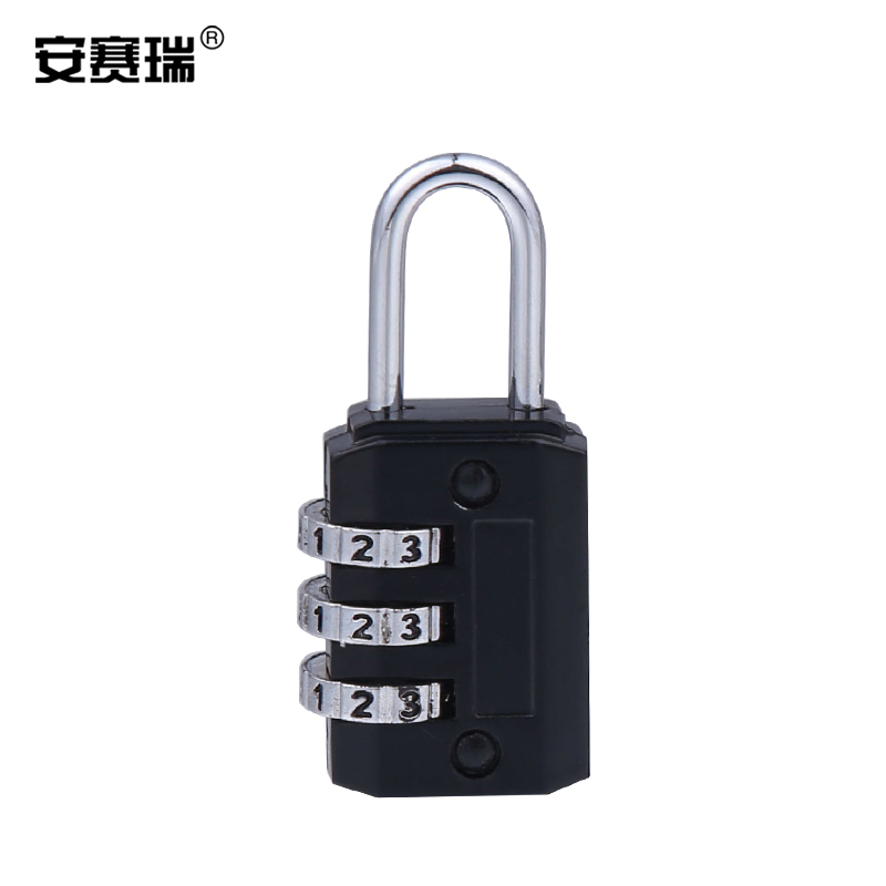SAFEWARE/安赛瑞 密码挂锁 520152 22×55mm 锁梁直径3mm 黑色 1把