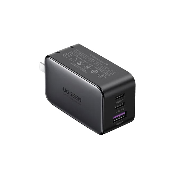 UGREEN/绿联 氮化镓快速充电器 20700 65W 黑色 彩盒包装 1个