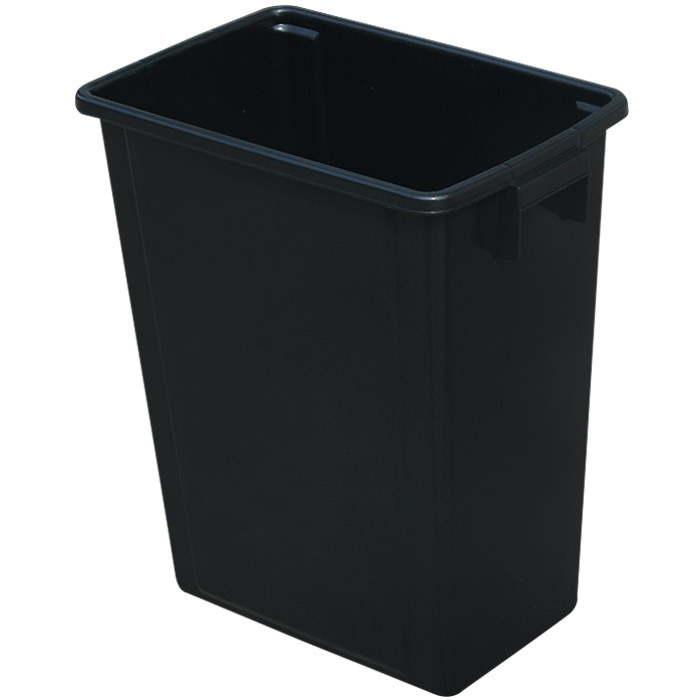 INDASBECK/英达斯贝克 无盖垃圾桶 TWG-40LBK 40L 黑色 1个