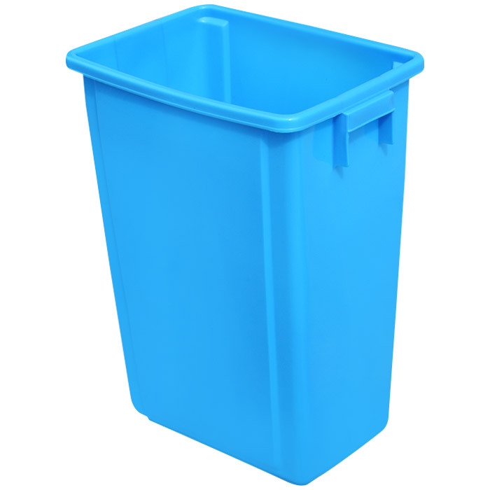 INDASBECK/英达斯贝克 无盖垃圾桶 TWG-60LB 60L 蓝色 1个