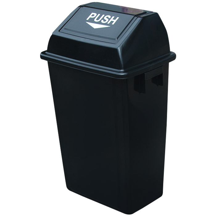 INDASBECK/英达斯贝克 弹盖垃圾桶 TG-60LBK 60L 黑色 1个