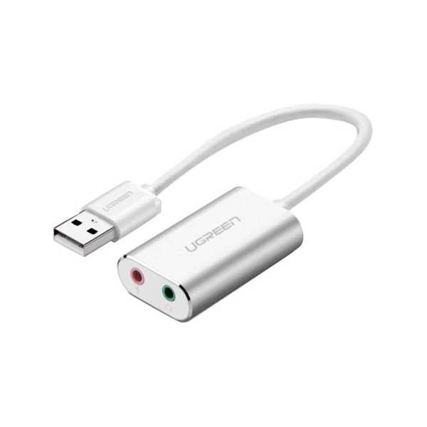 UGREEN/绿联 USB2.0外置声卡 30801 铝壳 彩盒包装 1个