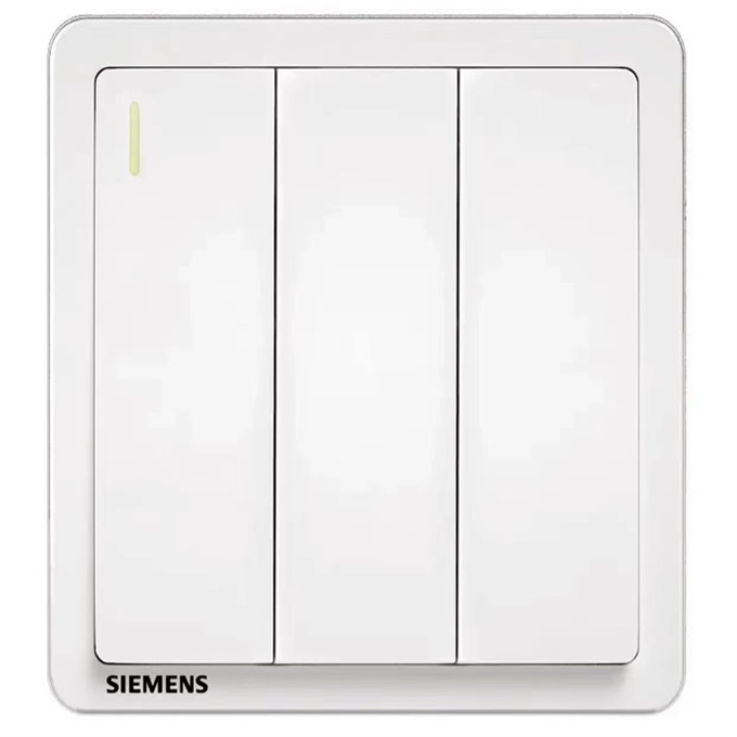 SIEMENS/西门子 10AX三位单控开关带荧光 5TA23323NC01 1个