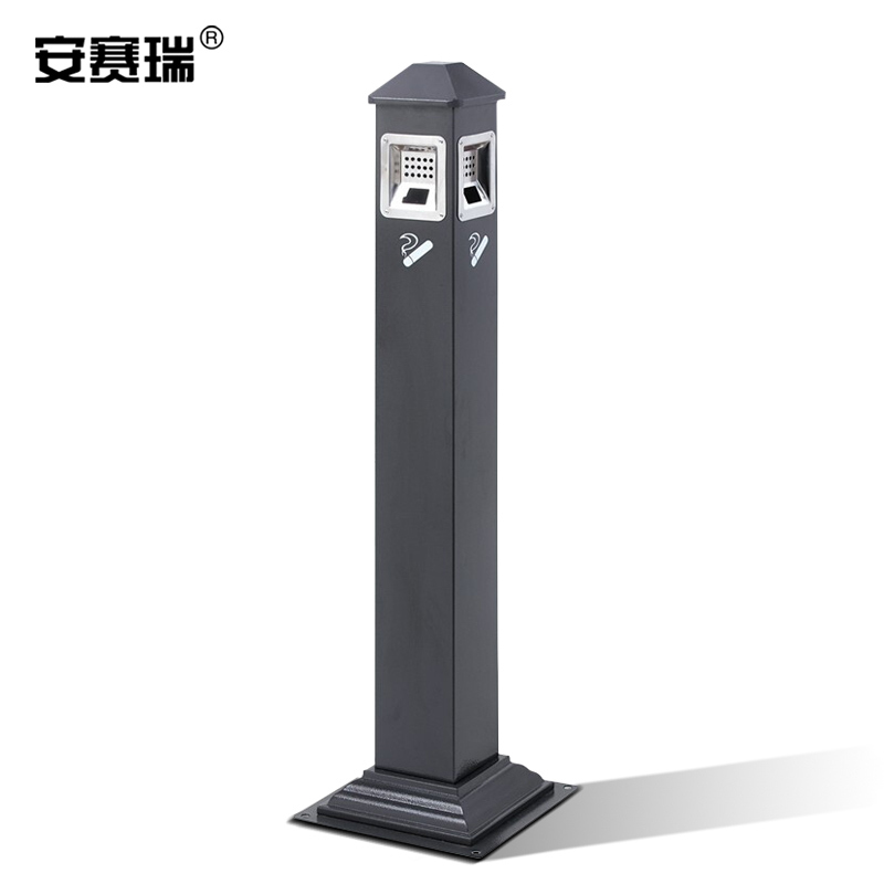 SAFEWARE/安赛瑞 吸烟柱 27340 30×30×111cm 黑色 立式 1个